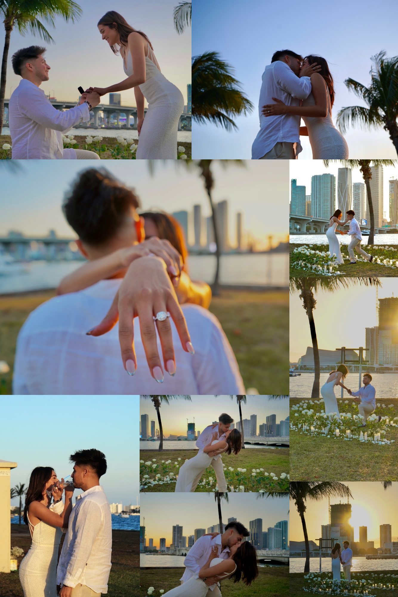 Modeluvin professional photography of a couple getting engaged. Couples film photos photographer in Miami Florida March 2025 photos by Amanda Bustamante Mandy B MandyMashups Miami Yacht Day