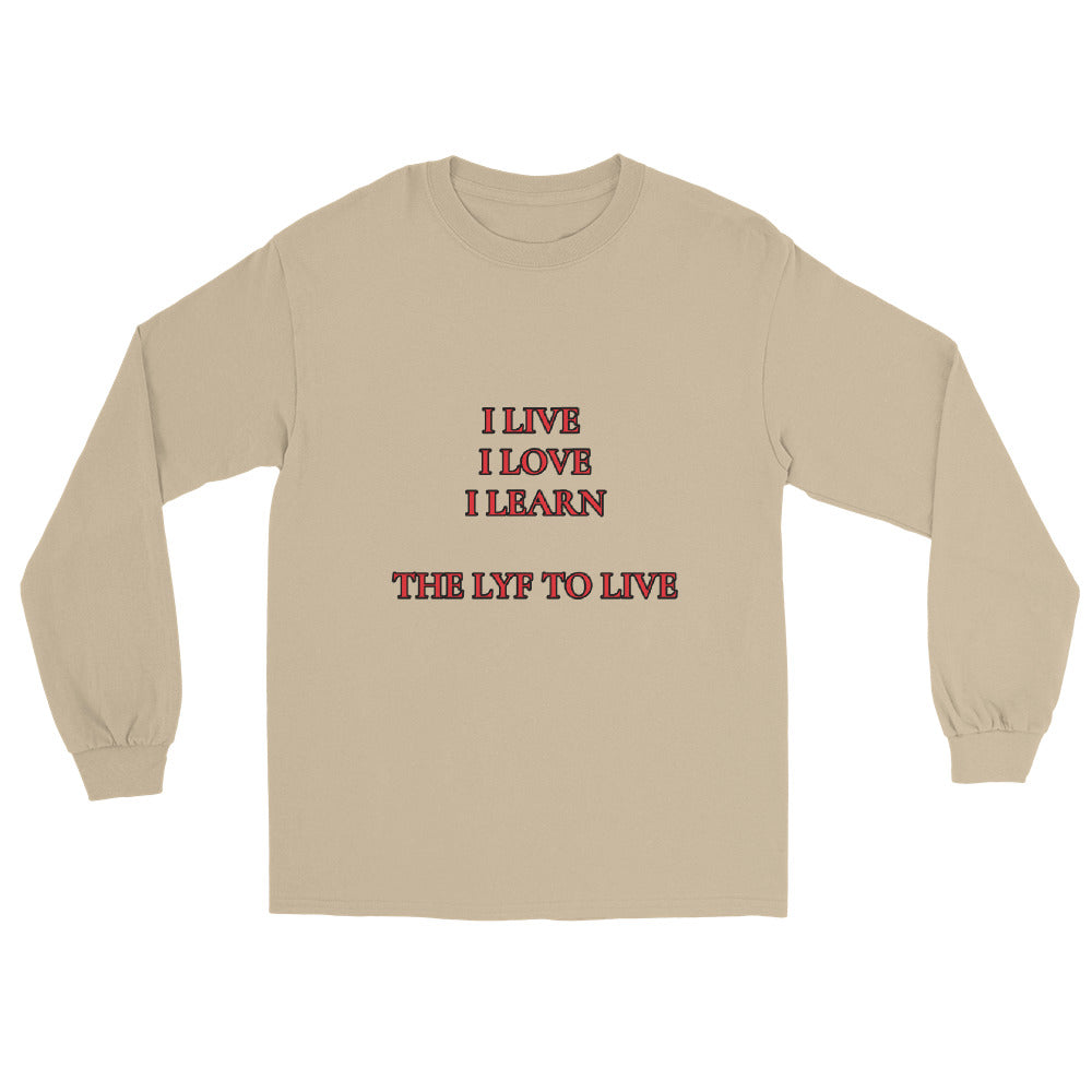 MODEL LOVE TO LIVE, ROXSTAR OF EVERLASTING LEARNIN' PATH, THIS IS THE LIFE TO LIVE, LONG SLEEVE, BLACK, PINK, RED, NAVY BLUE, BLUE, RED LETTERS OF MODELUVIN DESIGNING B&R