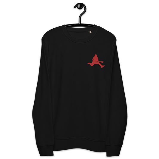 Very Simple Rock star Long Sleeve Modeluvin Simple design of a Rock n Rolline Guitar kick - Black and Red Revelations Season 1 MDLVN END OF YEAR