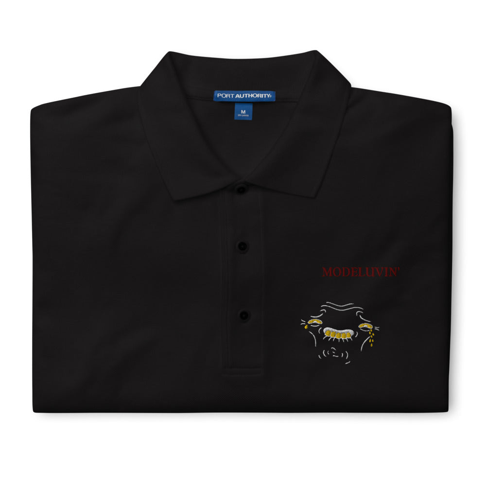 Unisexy Premium White Dead Tech Modeluvin' Polo