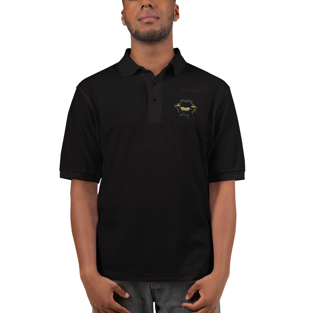 Unisexy Premium White Dead Tech Modeluvin' Polo