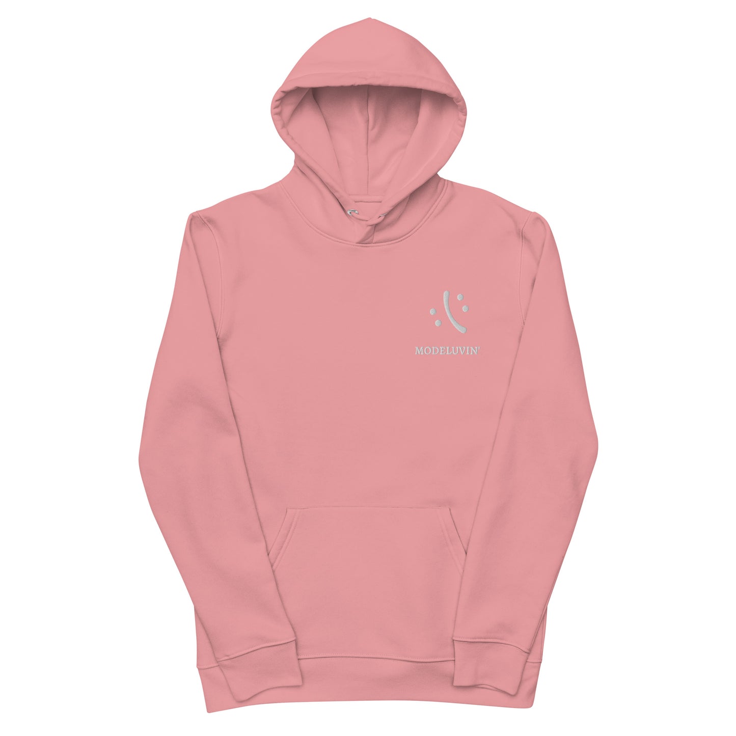 Smile Face, Modeluvin' Hoodie :): Original Fashion Design, Eco Friendly, Unisex, in Black, Beige, Pink or French Navy Blue