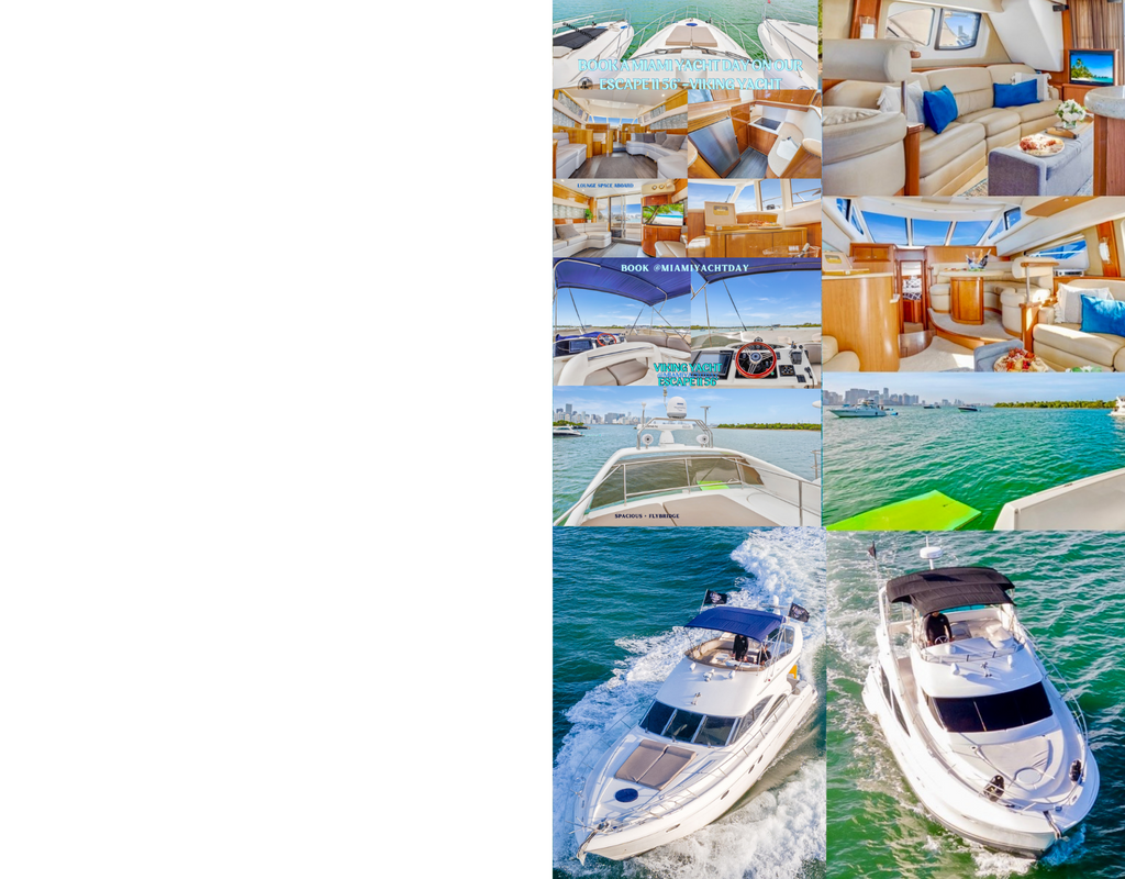 ESCAPE I - model yacht Silverton 46’ Book your Miami Yacht Day