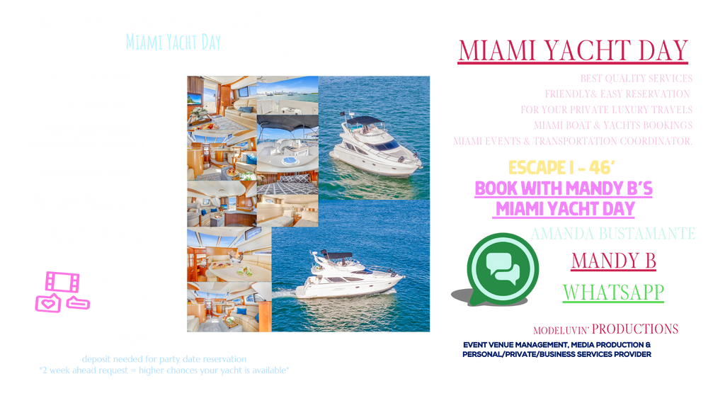 ESCAPE I - model yacht Silverton 46’ Book your Miami Yacht Day