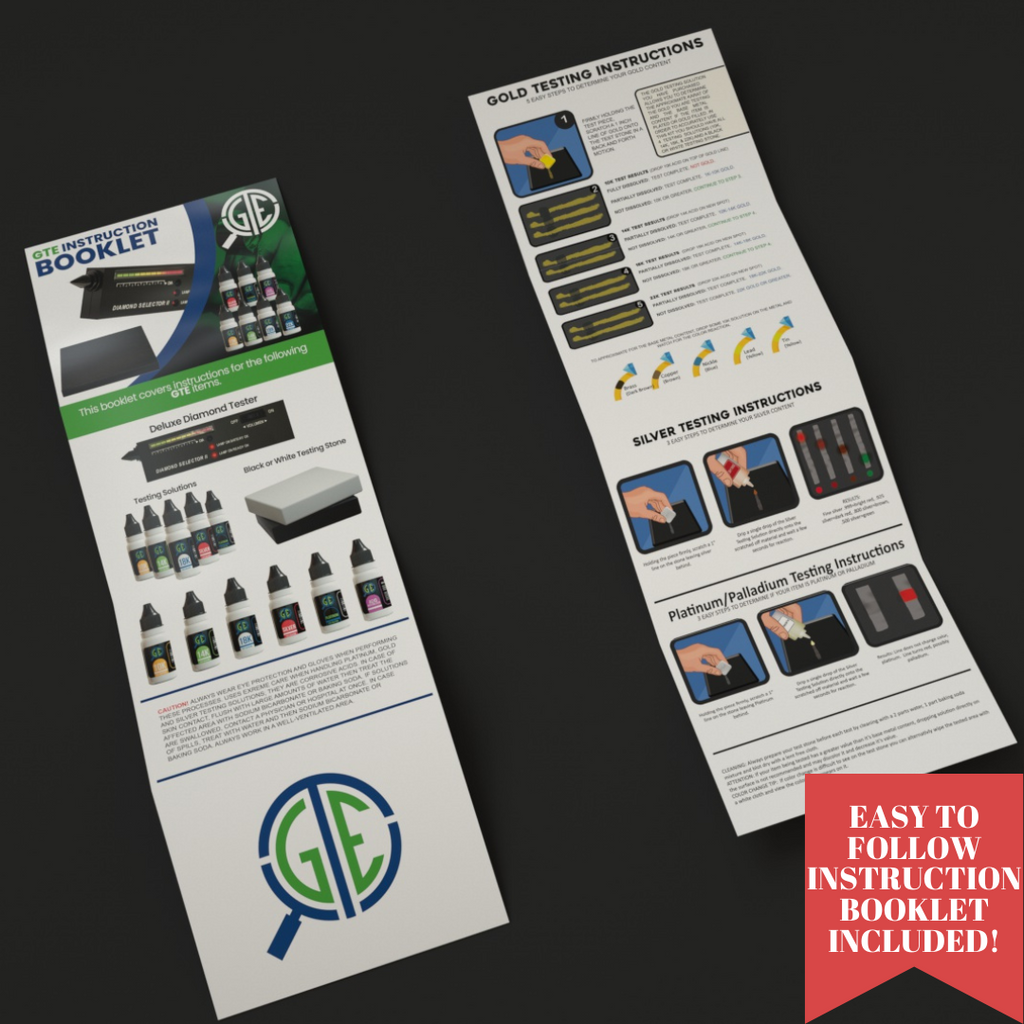 Ultimate Gold, Silver & Platinum Testing Kit | 13-Piece Appraisal Bundle with Acid Solutions, Scale, Storage Box & More