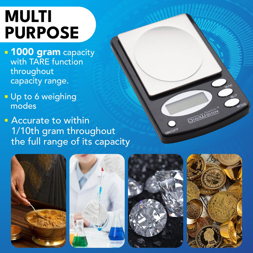 Ultimate Gold, Silver & Platinum Testing Kit | 13-Piece Appraisal Bundle with Acid Solutions, Scale, Storage Box & More