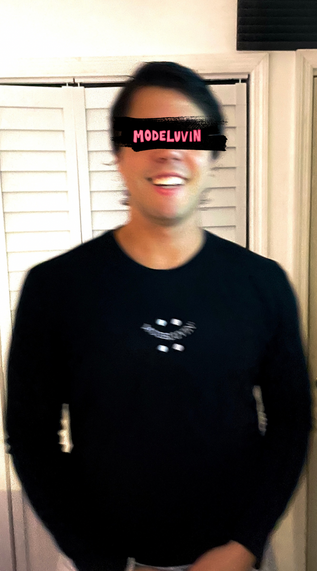 Original Design of Smirk or Frown, You dont have to choose right Now, MODELUVIN  Motivational, Mood Spiking Community, Models everywhere. A long sleeve, variety of colors shirt, Unisex, Eco friendly, SZN/1 only up from here