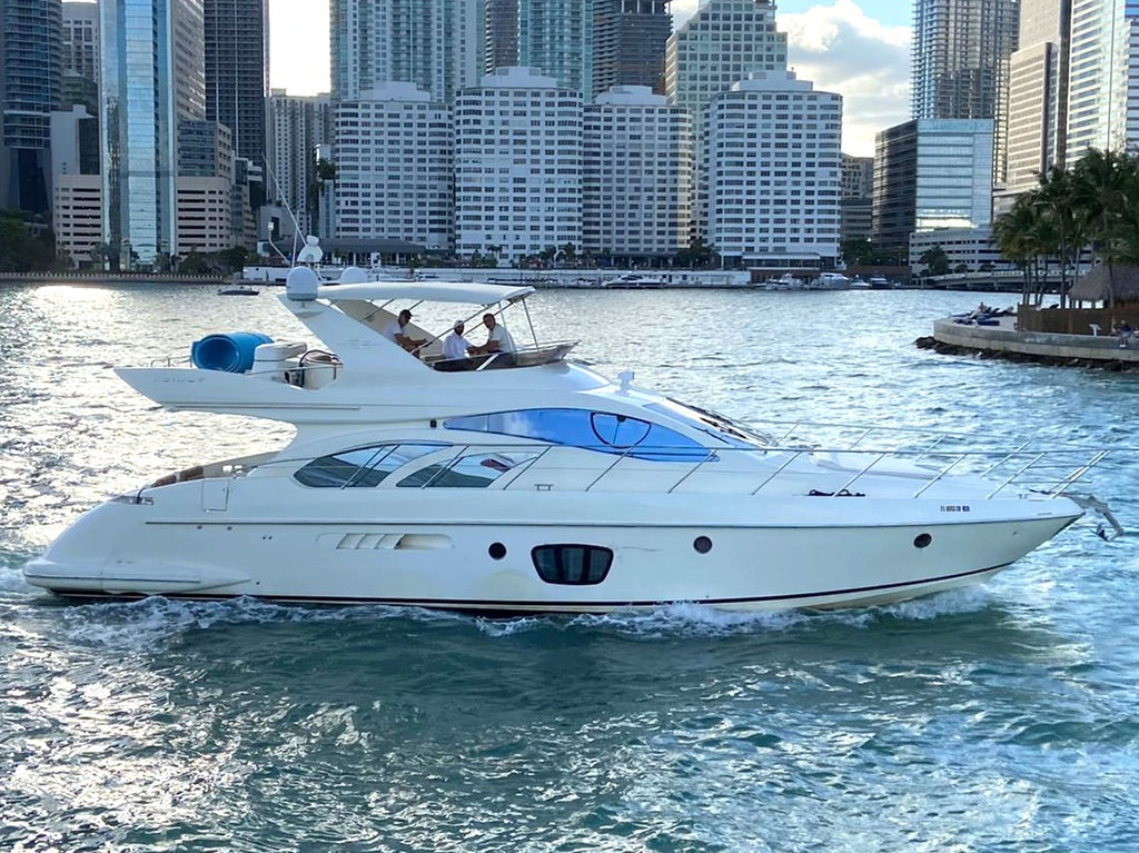 Azimut 57 ft Yacht Rental | Miami Yacht Day for 13 Guests | Luxury Boat Party Event Venue