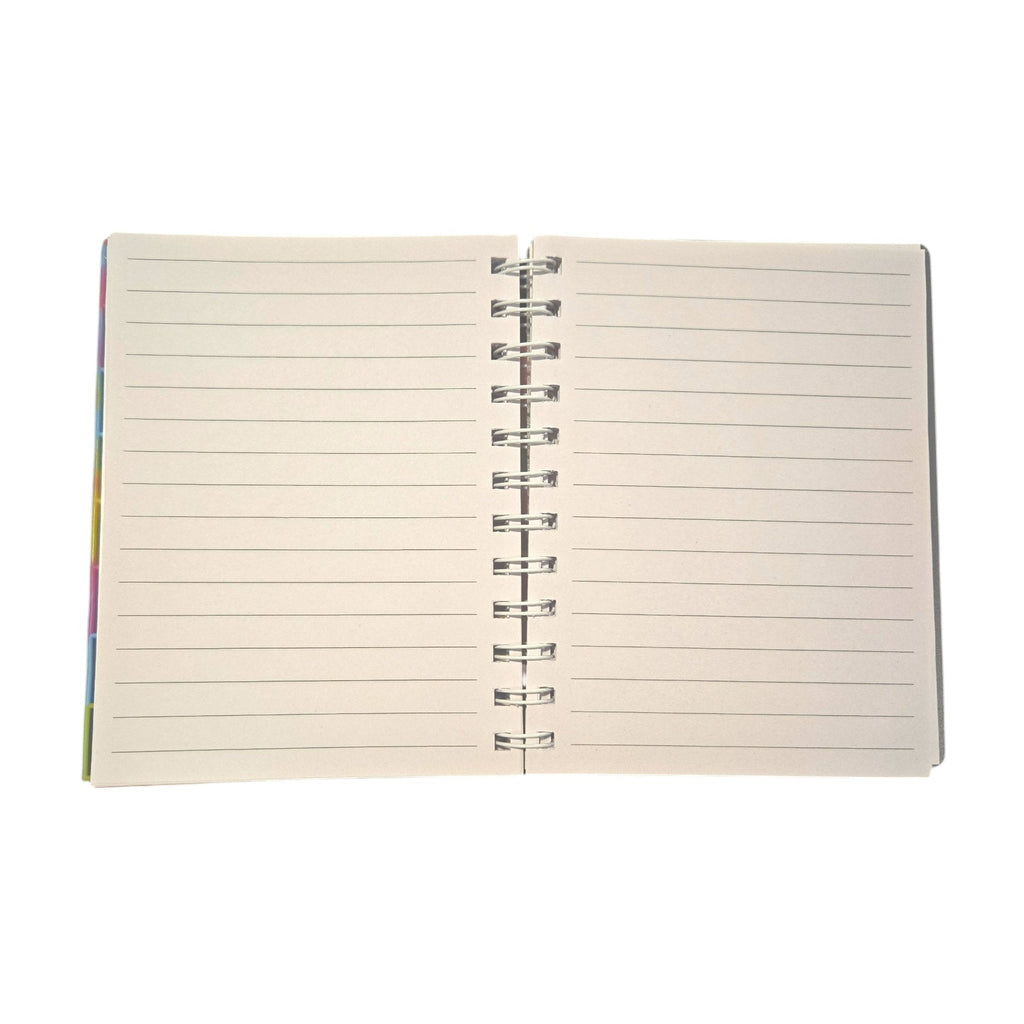 Colorful Fidget Bubble Pop Notebook Tie Dye Rainbow Spiral Journal