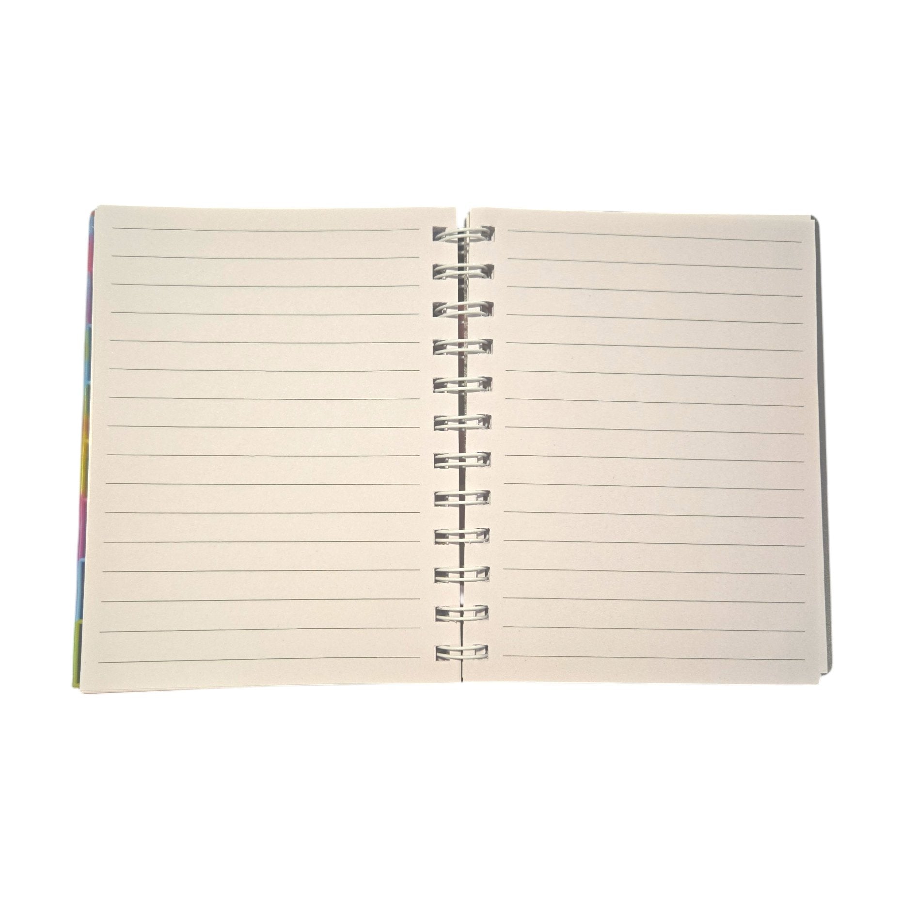 Colorful Fidget Bubble Pop Notebook Tie Dye Rainbow Spiral Journal