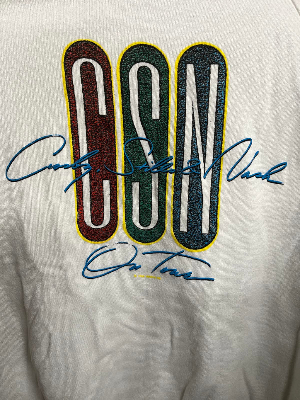 VTG Crosby Stills & Nash On Tour Sweatshirt 1988 CSN Tour -M