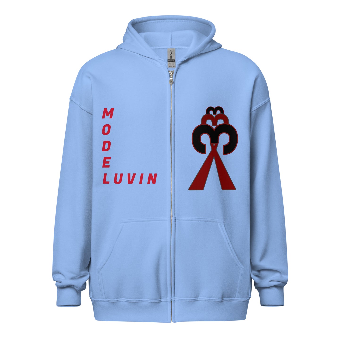 Lucky x3 MODELUVIN 333 - to the power of 3 - luv of repetition & the meaning of #, lucky number hoodie. Wear this for rocking luck. Get unstuck