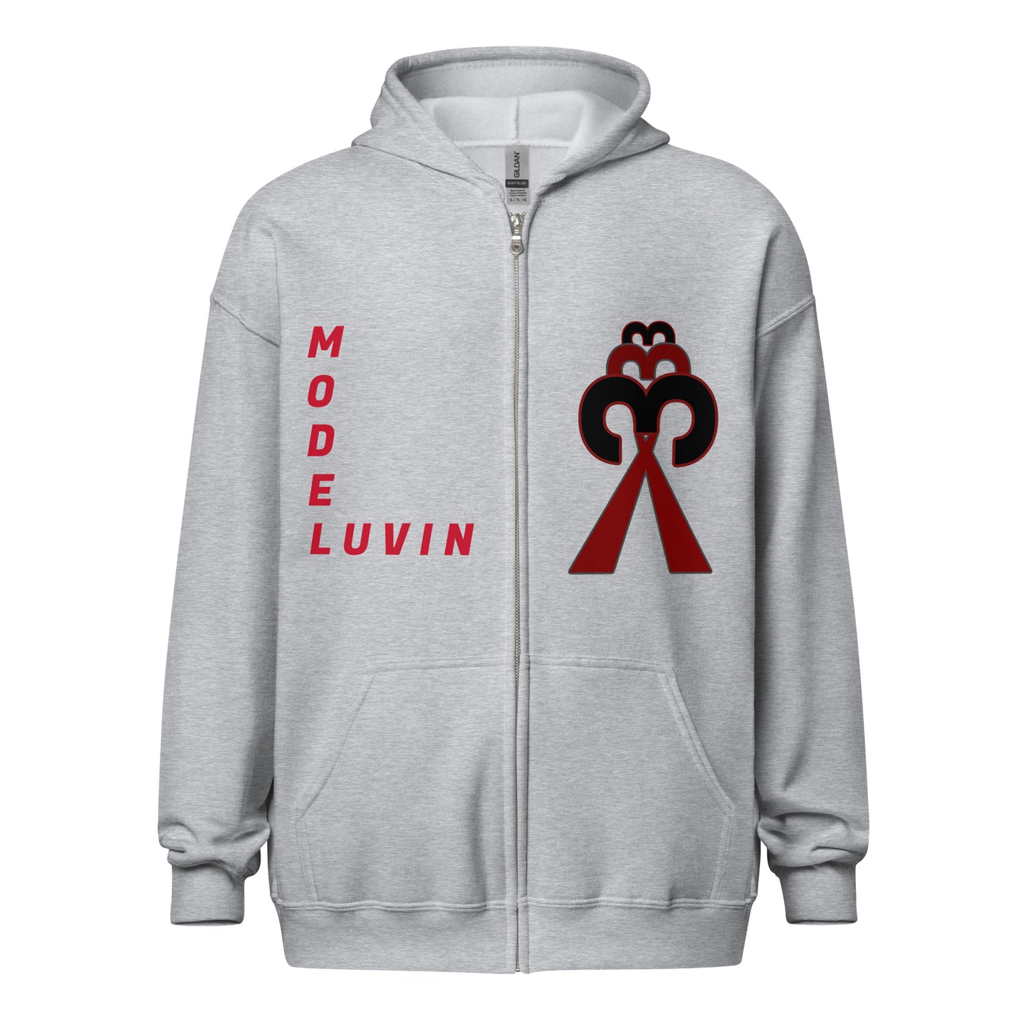 Lucky x3 MODELUVIN 333 - to the power of 3 - luv of repetition & the meaning of #, lucky number hoodie. Wear this for rocking luck. Get unstuck