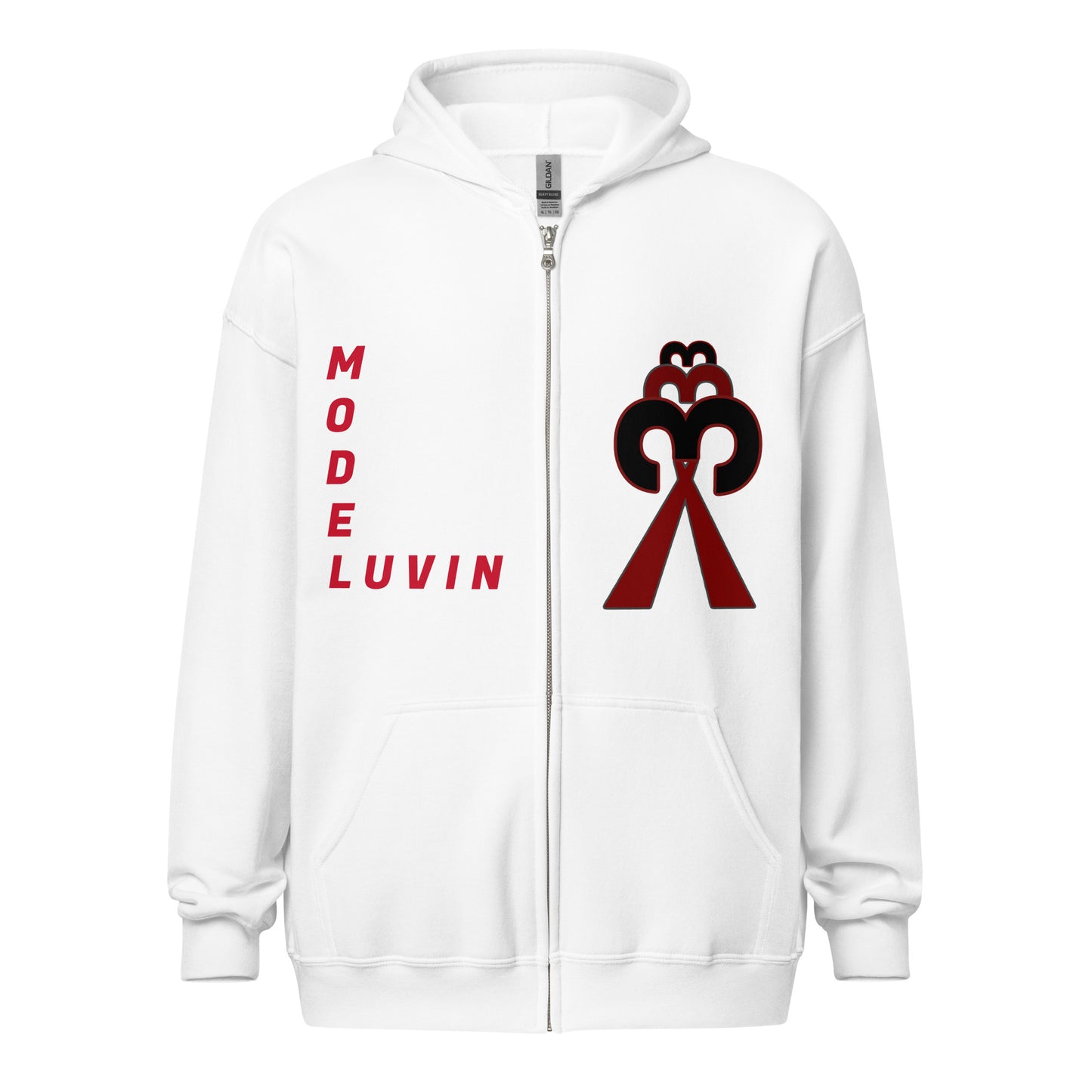 Lucky x3 MODELUVIN 333 - to the power of 3 - luv of repetition & the meaning of #, lucky number hoodie. Wear this for rocking luck. Get unstuck