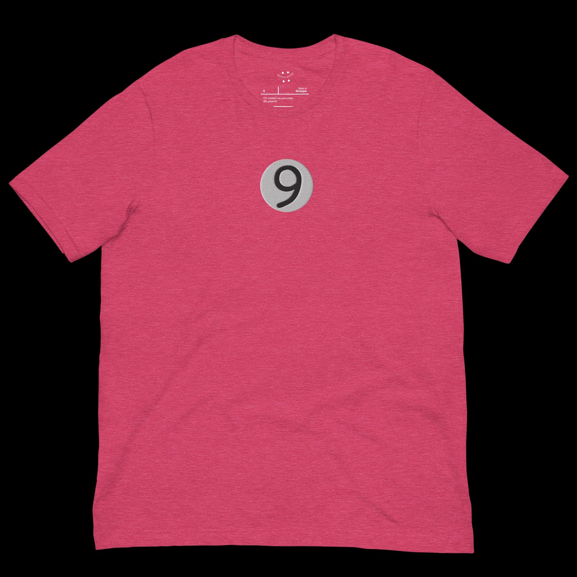 DESIGN NUMBER NINE. LUCKY CHEST & Shirt, born creator, generator, great Casinos Night Clubs, Boyfriend or Girlfriend Gift. Unisex color varying for creative individuals. MODELUVIN LUV OF CREATING. Black, Heather blue, red