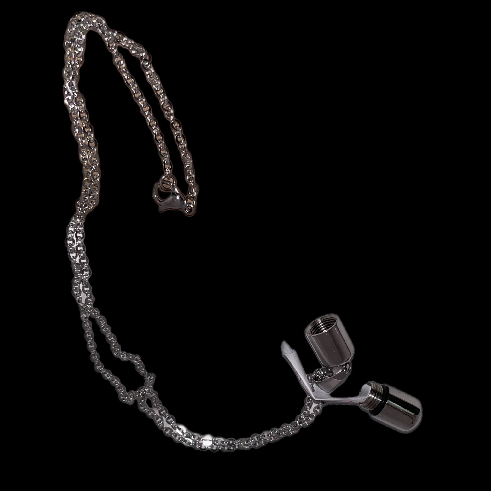 the Morning Pill- Capsule necklace, sterling silver