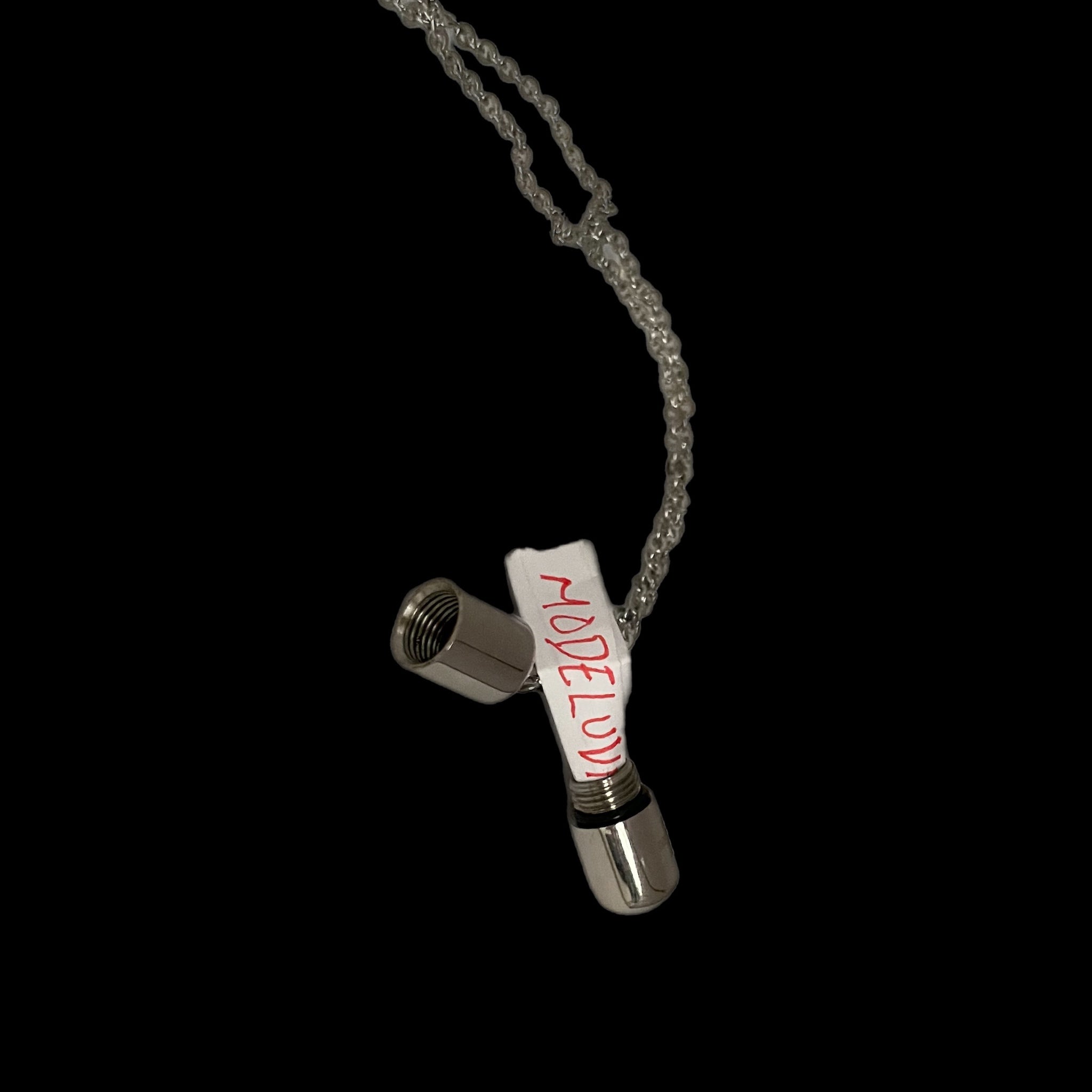 the Morning Pill- Capsule necklace, sterling silver