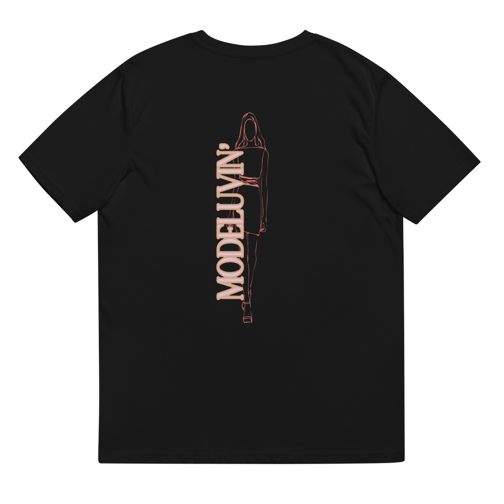 Smiley Face Up or Down you dont have to choose right now. be a model. keep your luv life model Luvr. Unisex organic cotton to Modeluvin' Eyes original design t-shirt