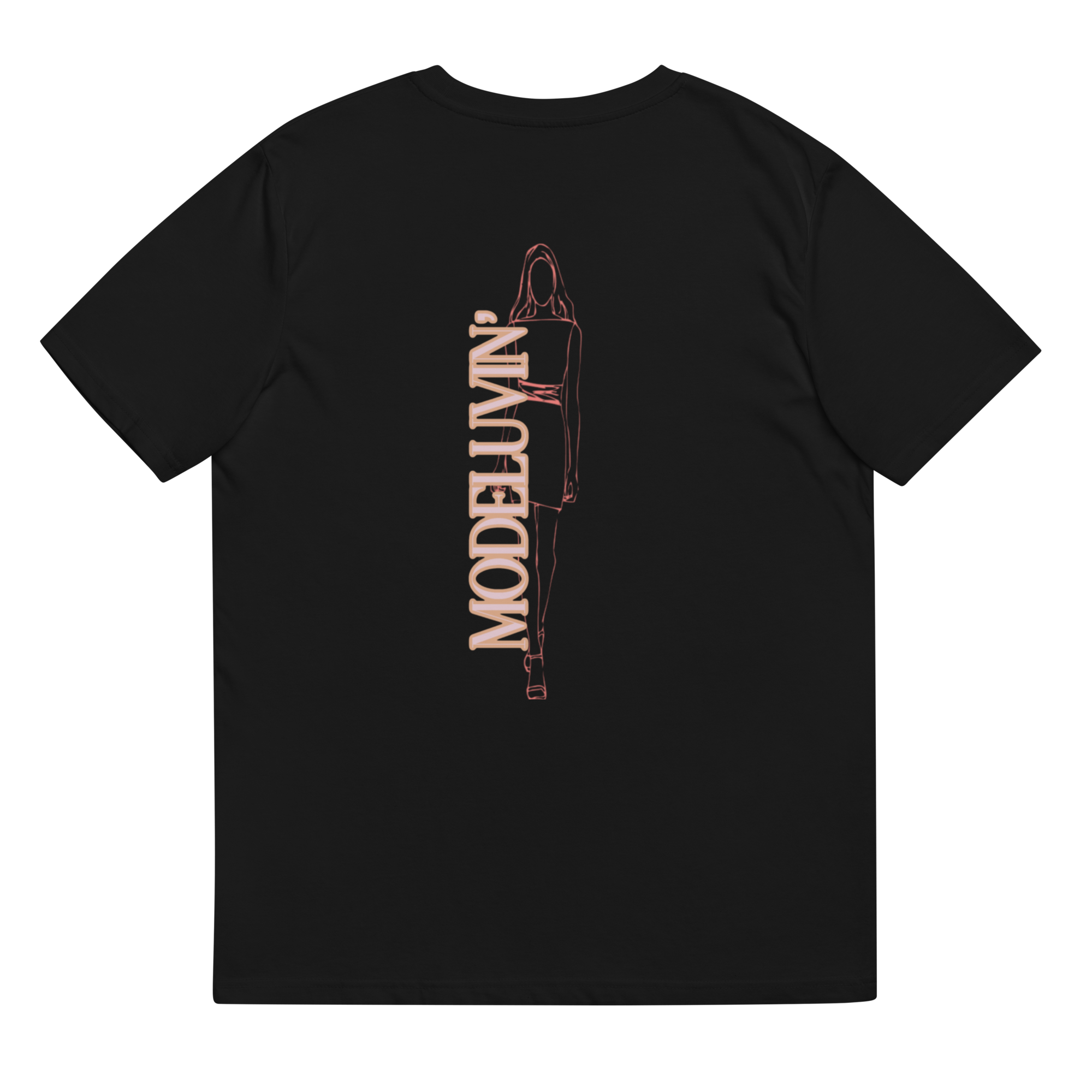 Smiley Face Up or Down you dont have to choose right now. be a model. keep your luv life model Luvr. Unisex organic cotton to Modeluvin' Eyes original design t-shirt