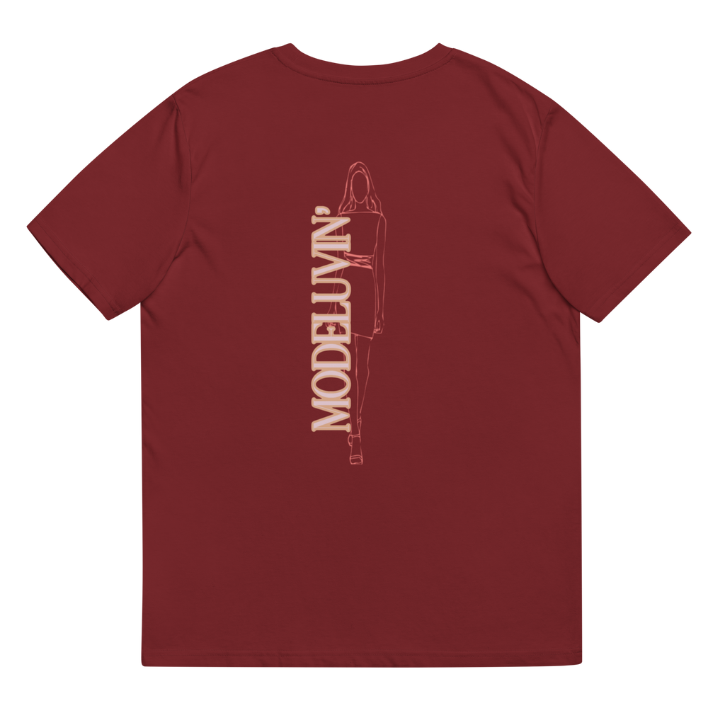 Smiley Face Up or Down you dont have to choose right now. be a model. keep your luv life model Luvr. Unisex organic cotton to Modeluvin' Eyes original design t-shirt
