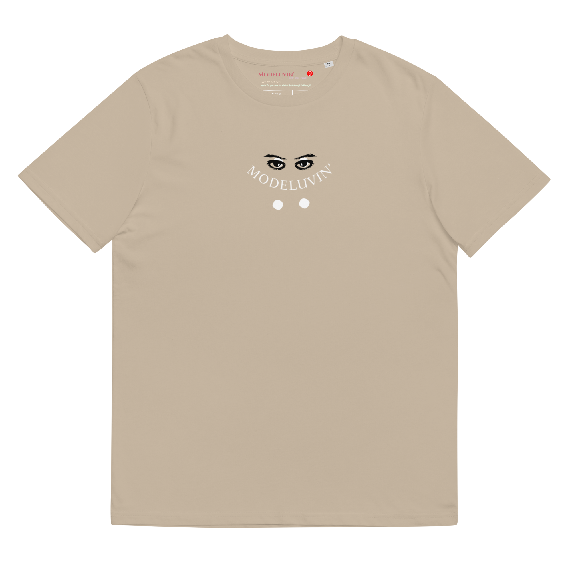 Smiley Face Up or Down you dont have to choose right now. be a model. keep your luv life model Luvr. Unisex organic cotton to Modeluvin' Eyes original design t-shirt