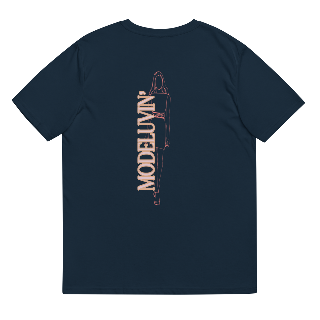 Smiley Face Up or Down you dont have to choose right now. be a model. keep your luv life model Luvr. Unisex organic cotton to Modeluvin' Eyes original design t-shirt