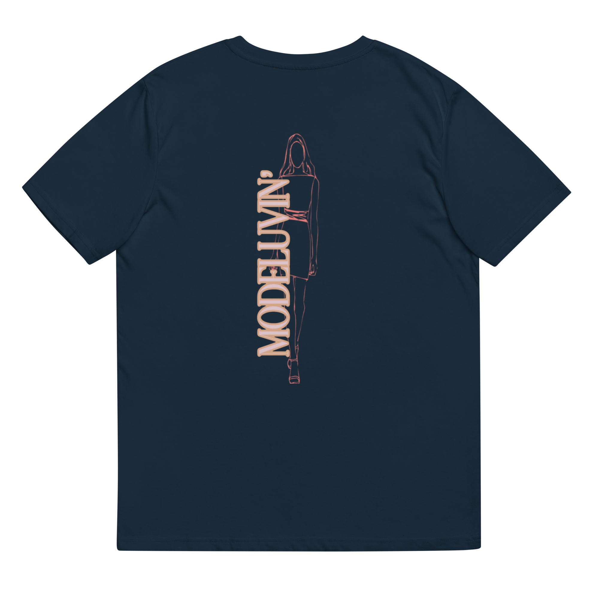 Smiley Face Up or Down you dont have to choose right now. be a model. keep your luv life model Luvr. Unisex organic cotton to Modeluvin' Eyes original design t-shirt