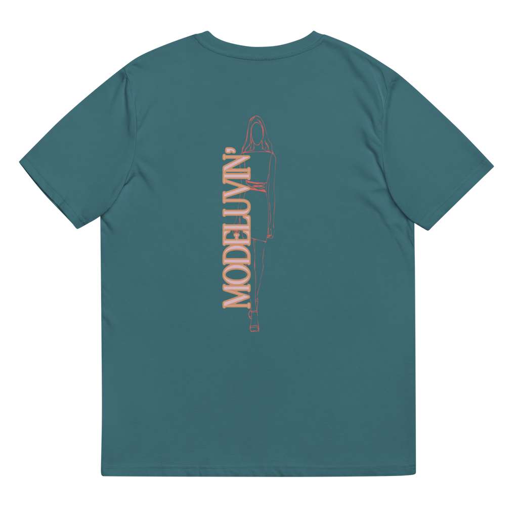 Smiley Face Up or Down you dont have to choose right now. be a model. keep your luv life model Luvr. Unisex organic cotton to Modeluvin' Eyes original design t-shirt